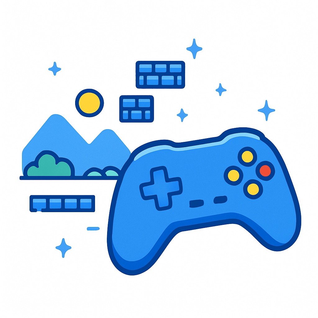 Gaming console illustration